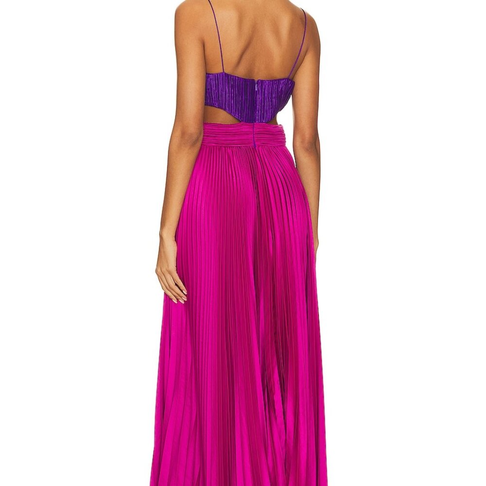 AMUR Elodie Gown in Fuchsia and Purple  Size 4 NEW - Picture 2 of 16